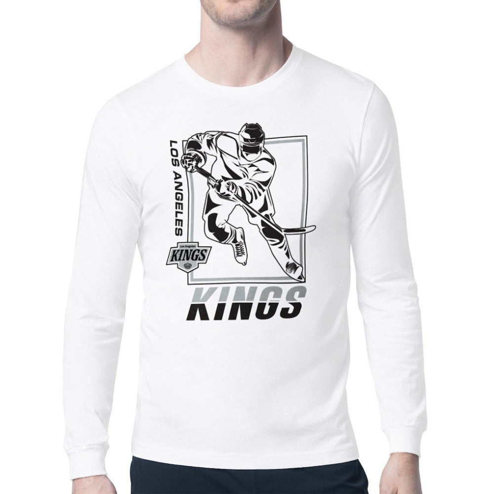 Los Angeles Kings Starter Player Grid Long Sleeve T-Shirt White