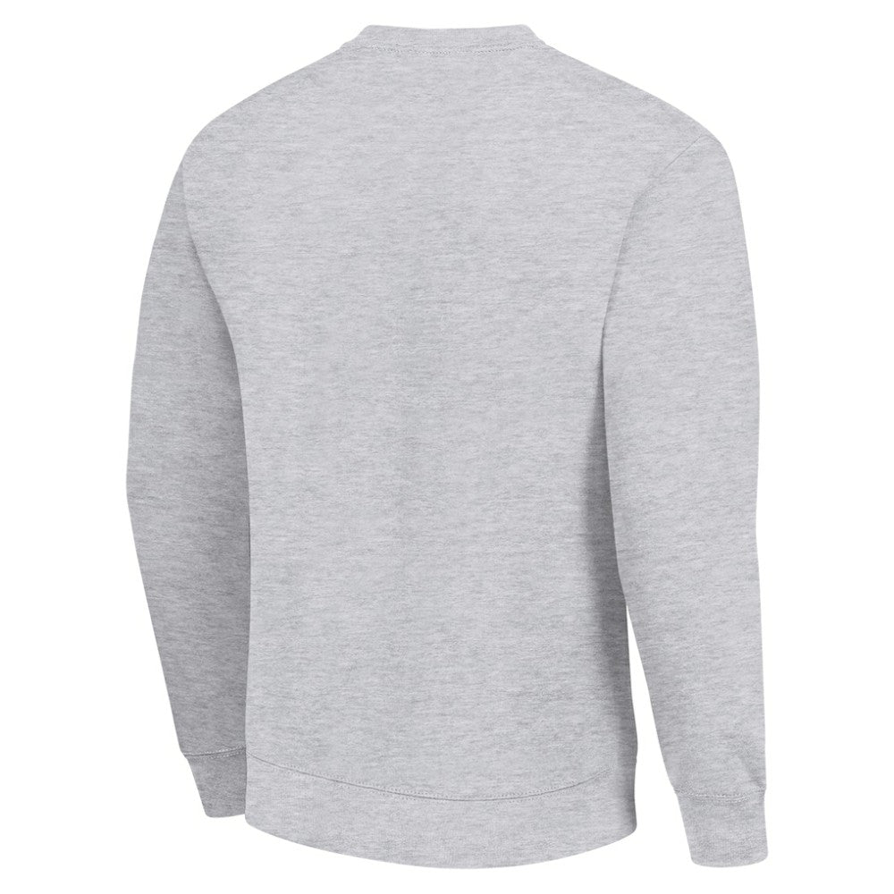 San Jose Sharks Starter Player Grid Fleece Pullover Sweatshirt Heather Gray