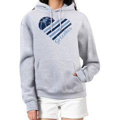 Memphis Grizzlies G-III 4Her by Carl Banks Women's Heart Pullover Hoodie - Heather Gray for sale