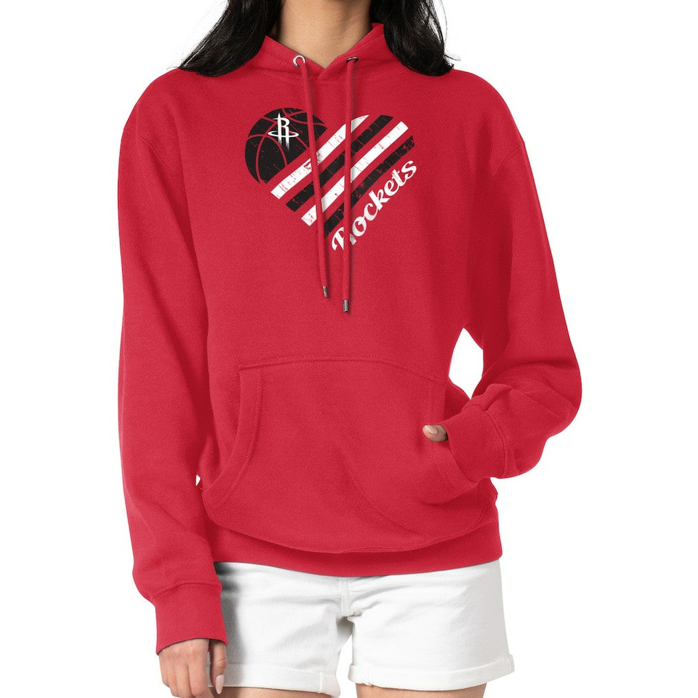 Houston Rockets G-III 4Her by Carl Banks Women's Heart Pullover Hoodie - Red shop