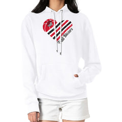 Portland Trail Blazers G-III 4Her by Carl Banks Women's Heart Pullover Hoodie - White outlet