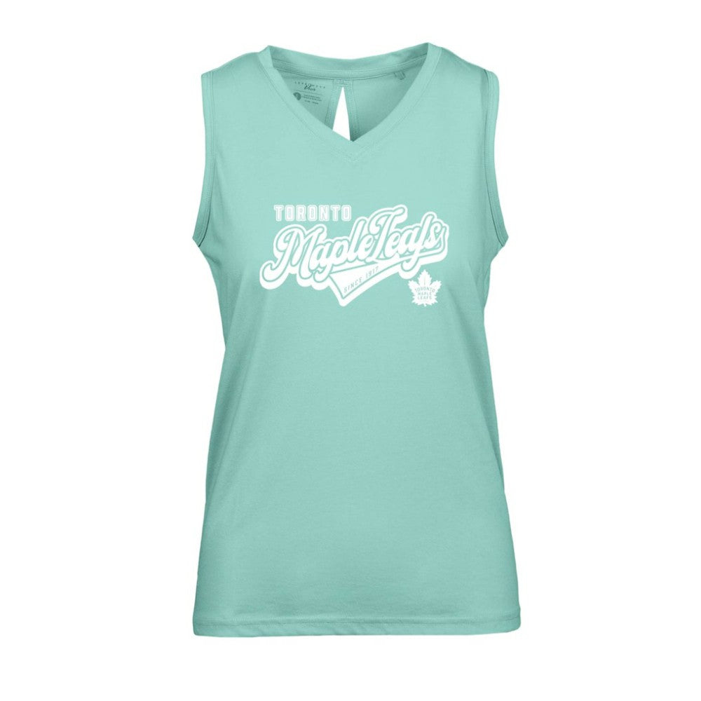 Toronto Maple Leafs Levelwear Women's Paisley Sweep V-Neck Tank Top Mint