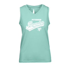 Pittsburgh Penguins Levelwear Women's Paisley Sweep V-Neck Tank Top Mint