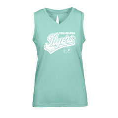 Philadelphia Flyers Levelwear Women's Paisley Sweep V-Neck Tank Top Mint