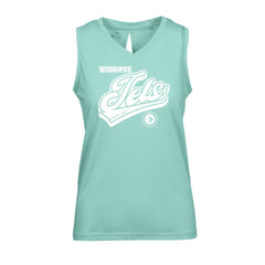 Winnipeg Jets Levelwear Women's Paisley Sweep V-Neck Tank Top Mint