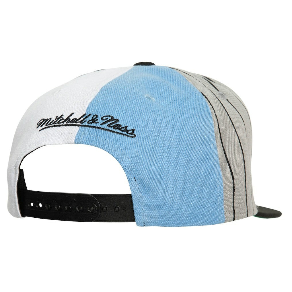 Brooklyn Nets What The Pinstripe Snapback Hat - Black | Mitchell & Ness discount