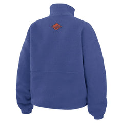 New York Islanders WEAR by Erin Andrews Women's Polar Fleece Half-Zip Jacket Royal