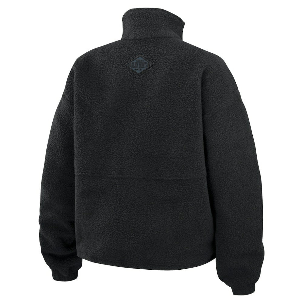 Vegas Golden Knights WEAR by Erin Andrews Women's Polar Fleece Half-Zip Jacket Black