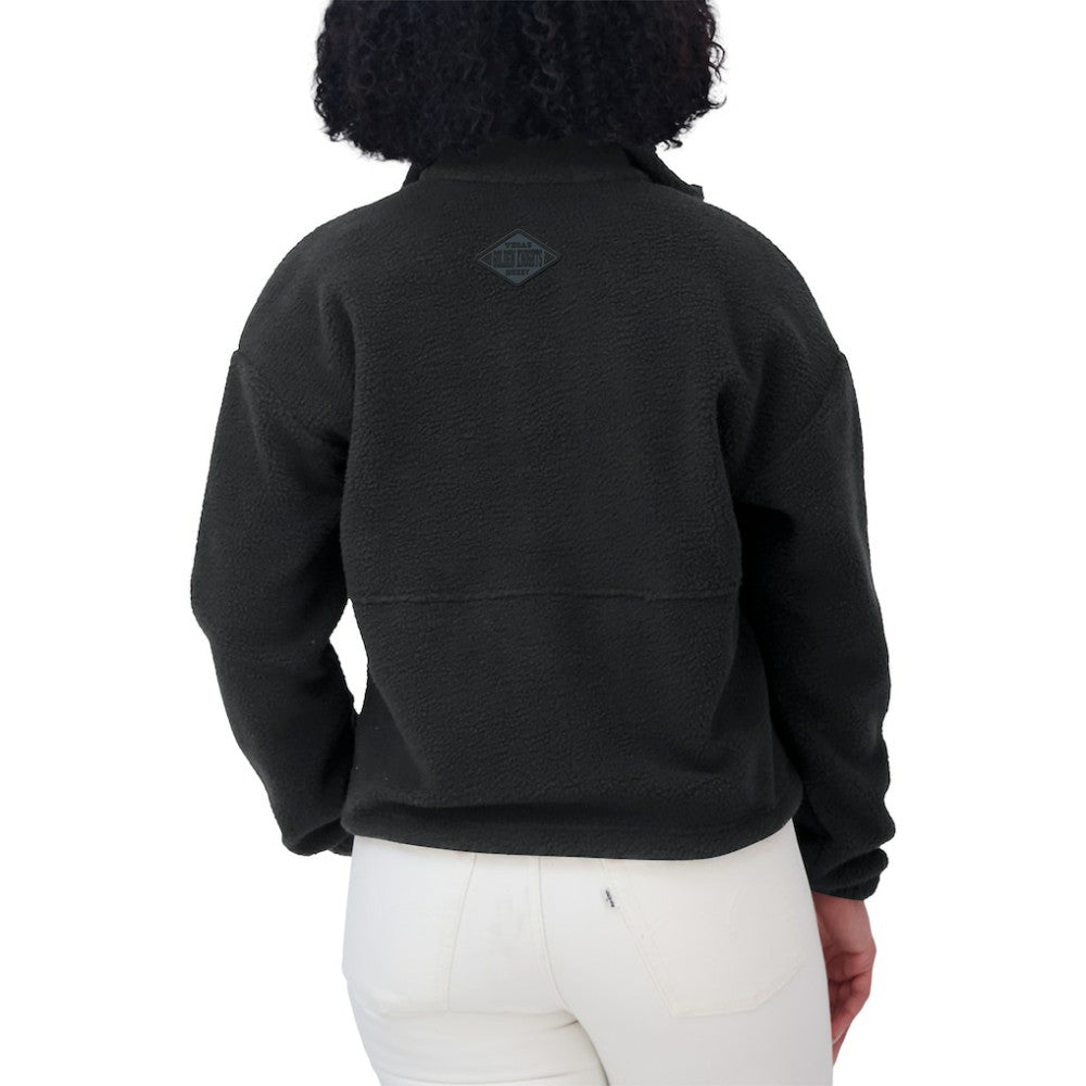 Vegas Golden Knights WEAR by Erin Andrews Women's Polar Fleece Half-Zip Jacket Black