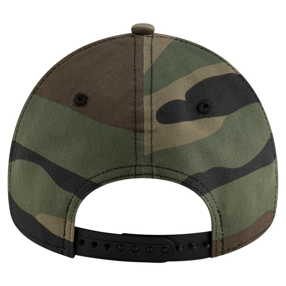 Boston Red Sox Woodland Team Pop 9FORTY A-Frame Adjustable Hat - Camo | New Era