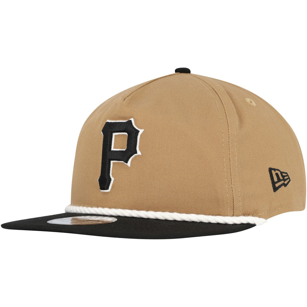 Pittsburgh Pirates Golfer Snapback Hat - Khaki/Black | New Era