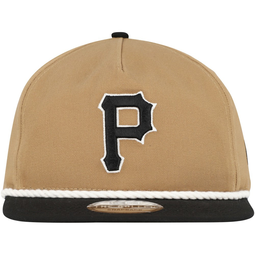 Pittsburgh Pirates Golfer Snapback Hat - Khaki/Black | New Era