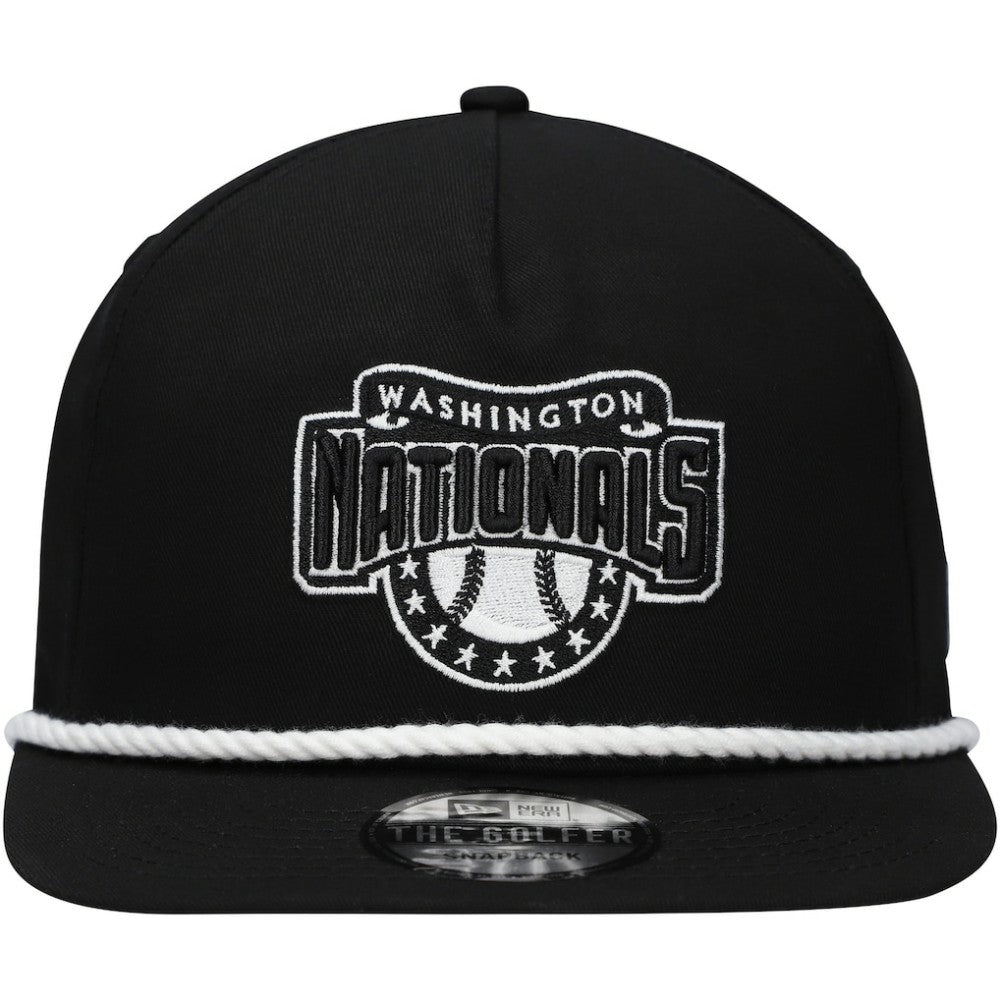 Washington Nationals Golfer Snapback Hat - Black | New Era