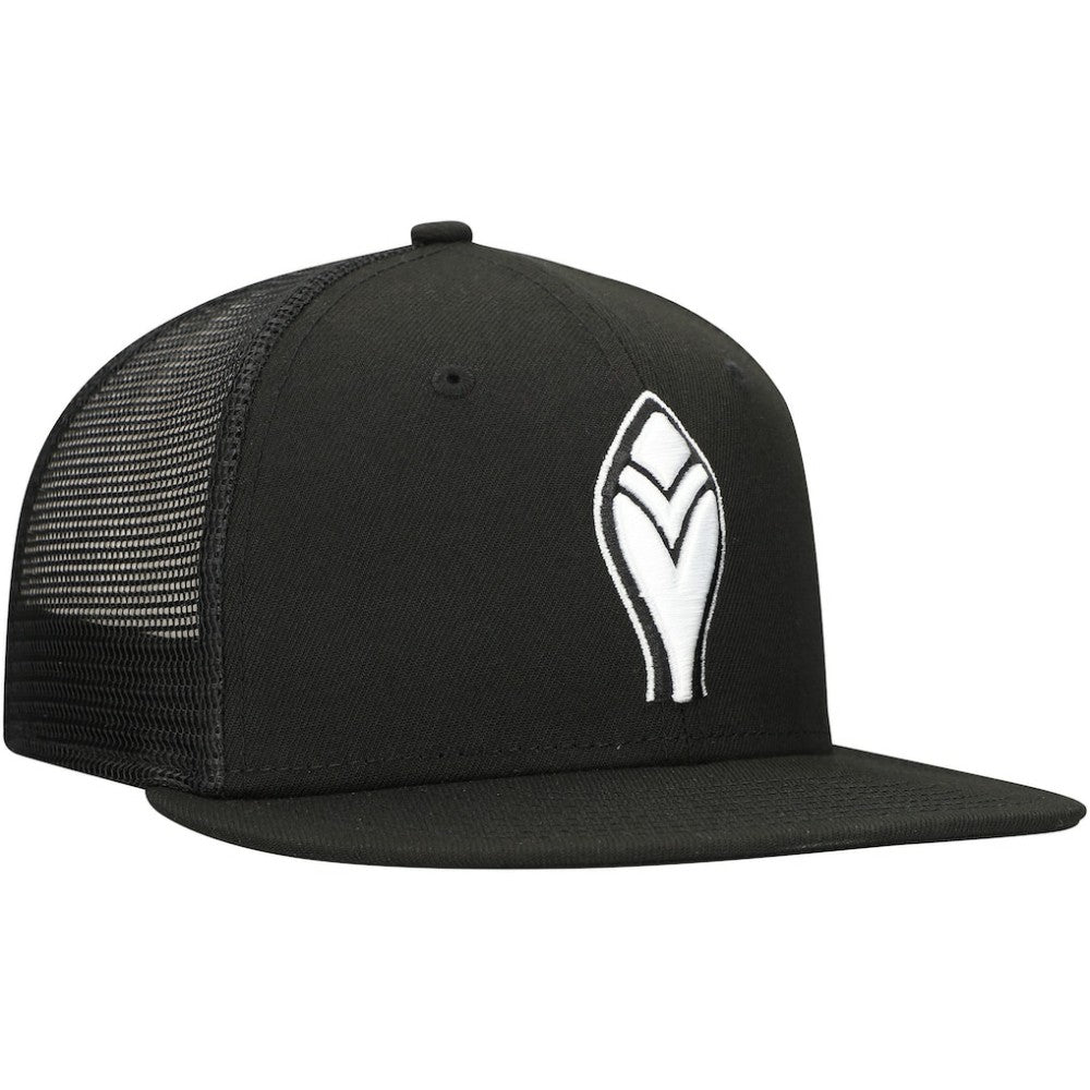 Atlanta Braves 59FIFTY Trucker Fitted Hat - Black | New Era