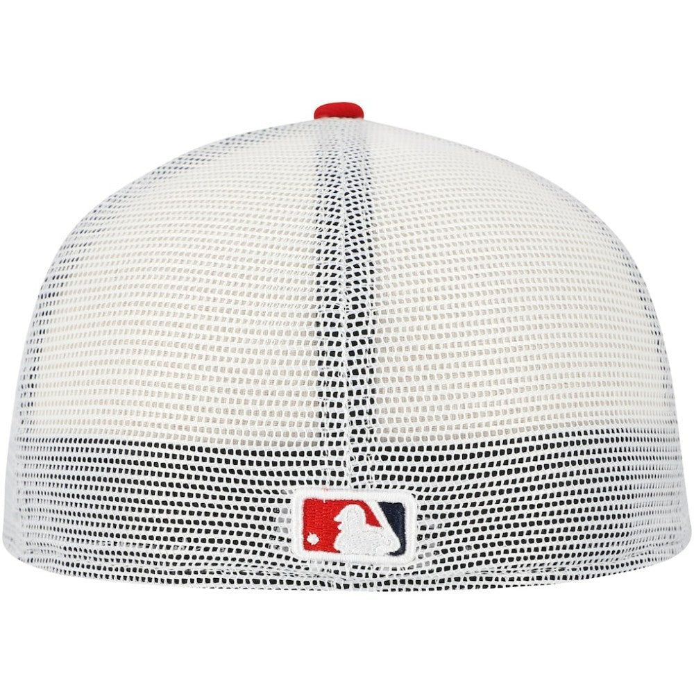 Cincinnati Reds Team Color 59FIFTY Trucker Fitted Hat - Red | New Era