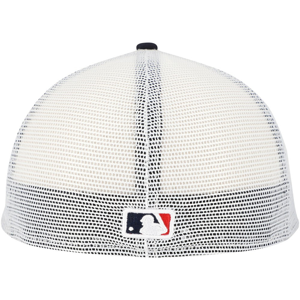 Cleveland Guardians Team Color 59FIFTY Trucker Fitted Hat - Navy | New Era