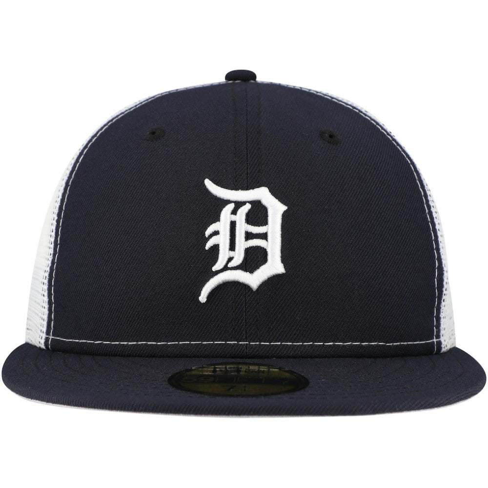 Detroit Tigers Team Color 59FIFTY Trucker Fitted Hat - Navy | New Era