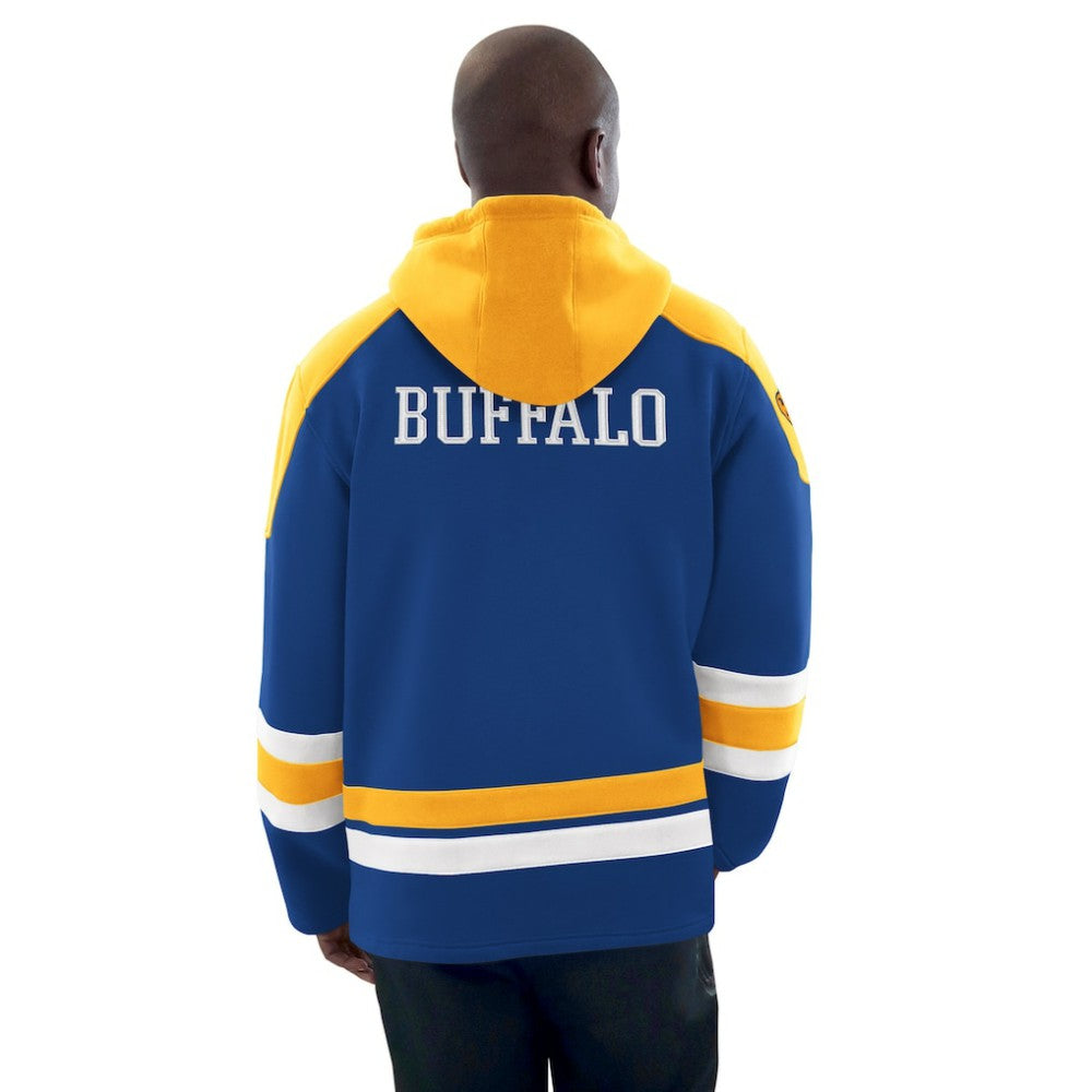 Buffalo Sabres Starter Hockey Pullover Hoodie Royal/Gold
