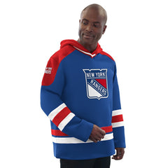 New York Rangers Starter Hockey Pullover Hoodie Blue/Red