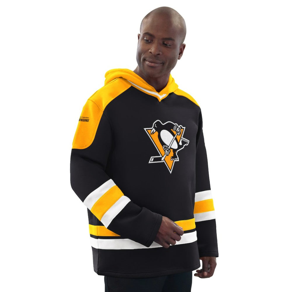 Pittsburgh Penguins Starter Hockey Pullover Hoodie Black/Gold