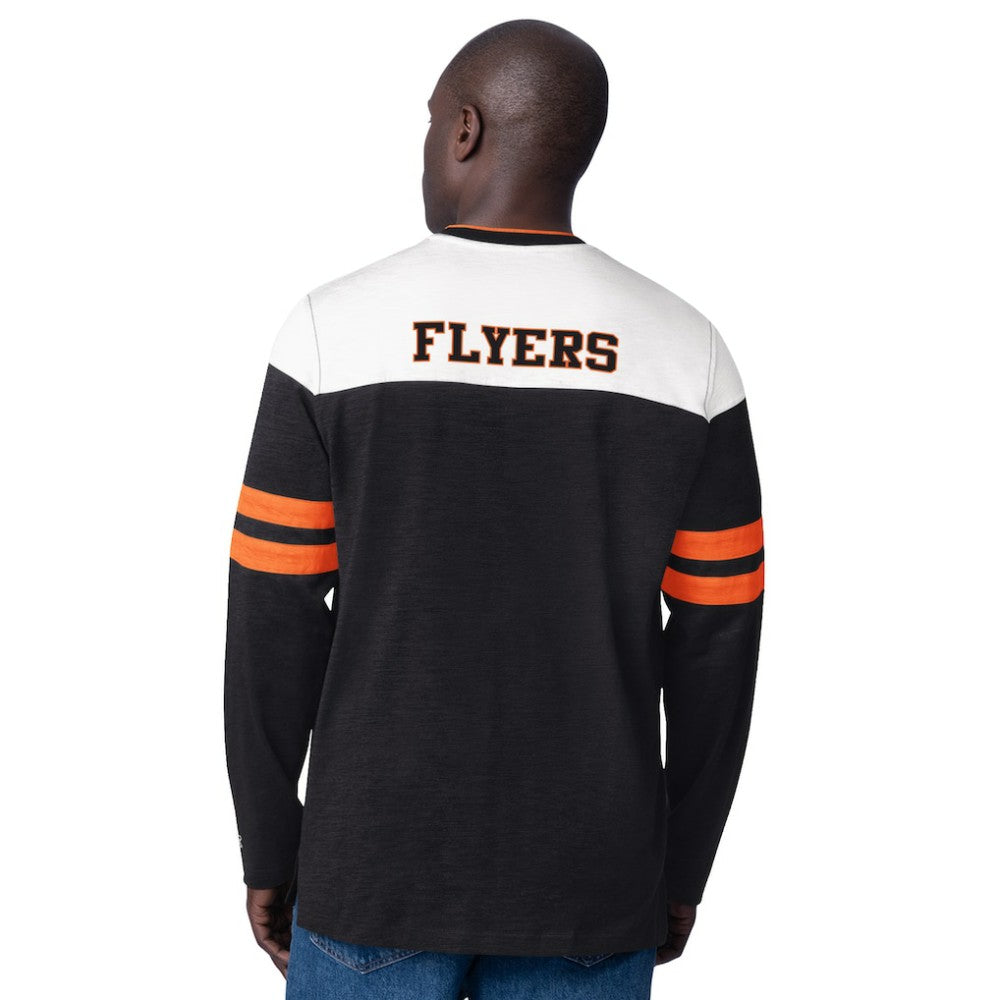Philadelphia Flyers Starter Blitz Durene Long Sleeve T-Shirt Black