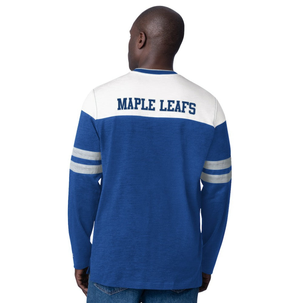 Toronto Maple Leafs Starter Blitz Durene Long Sleeve T-Shirt Blue