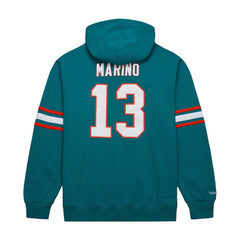 Dan Marino Miami Dolphins Retired Player Name & Number Pullover Hoodie - Aqua on sale