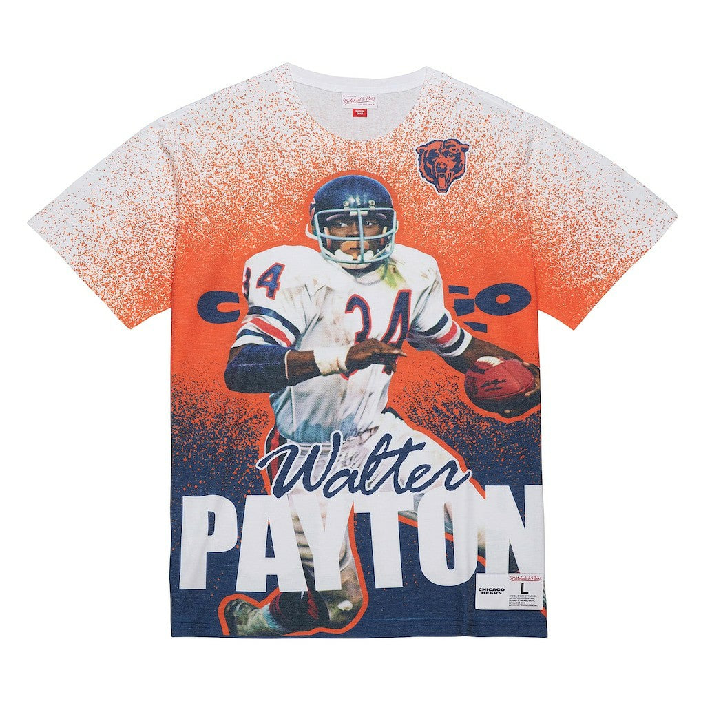 Walter Payton Chicago Bears Burst Retired Player T-Shirt - Gray discount