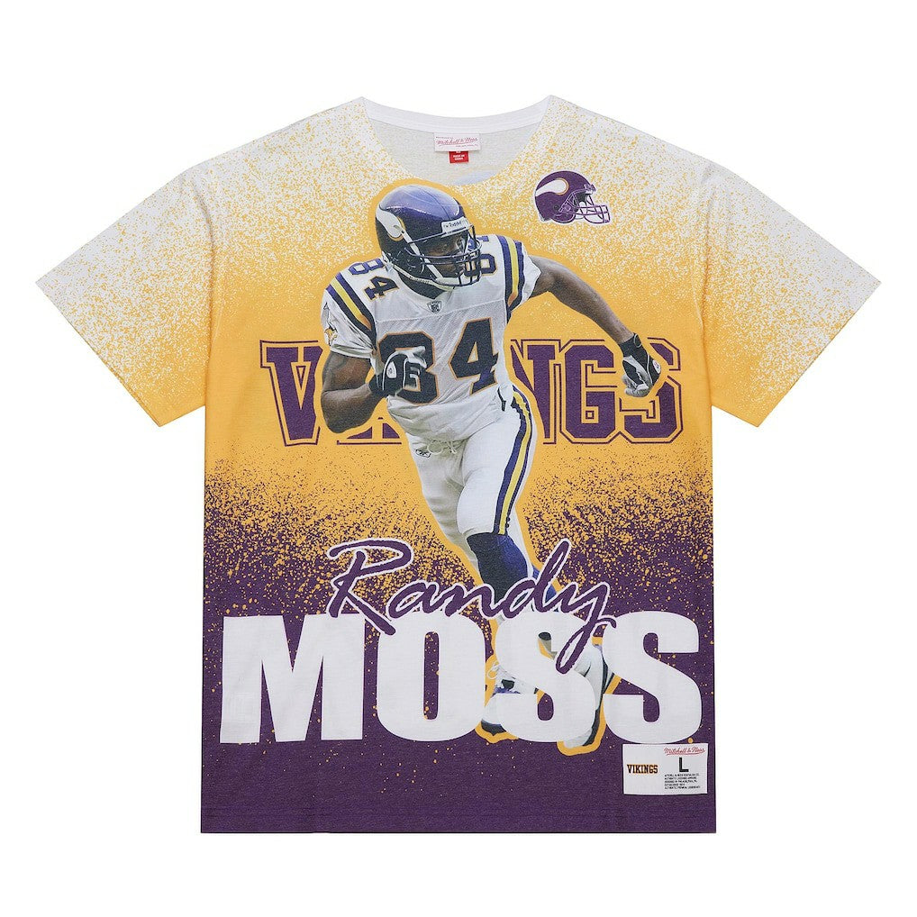 Randy Moss Minnesota Vikings Burst Retired Player T-Shirt - Gray cheap