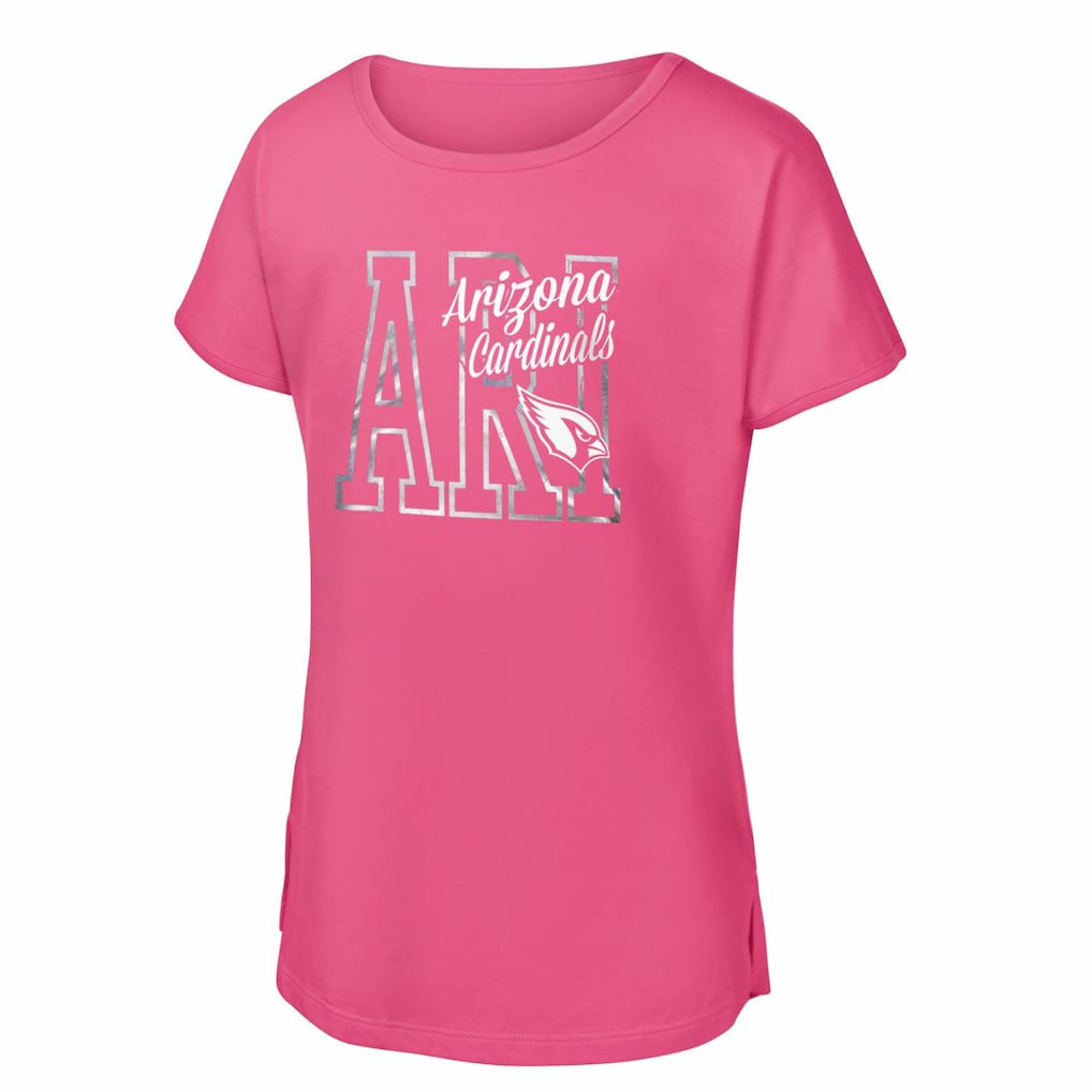 Arizona Cardinals Girls Youth Signal Caller Dolman T-Shirt - Pink outlet