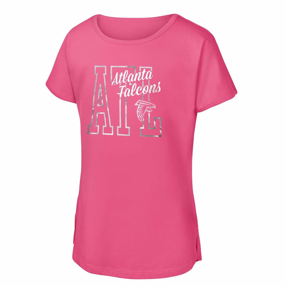 Atlanta Falcons Girls Youth Signal Caller Dolman T-Shirt - Pink cheap