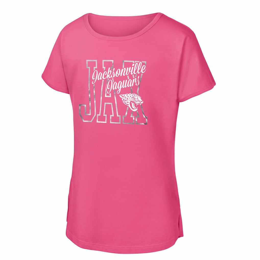 Jacksonville Jaguars Girls Youth Signal Caller Dolman T-Shirt - Pink online