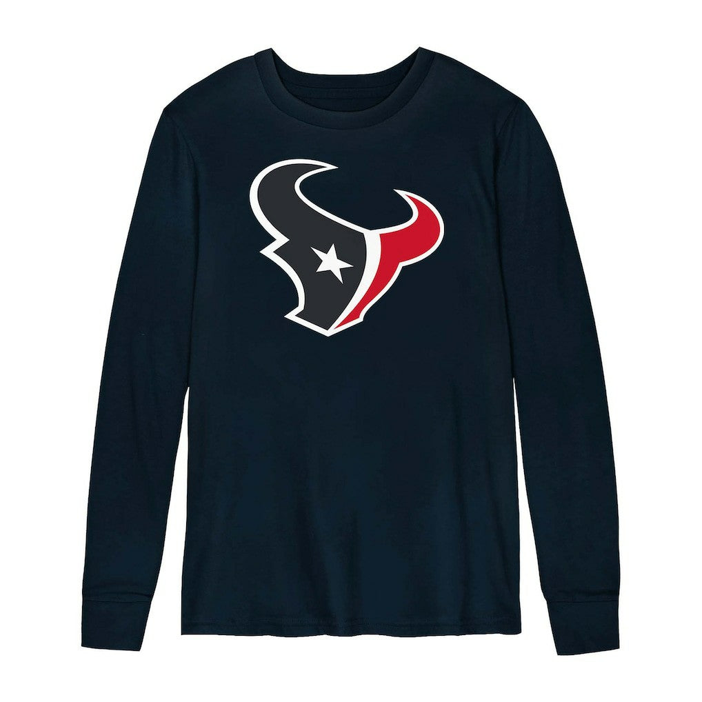 Houston Texans Preschool Primary Logo Long Sleeve T-Shirt - Navy for sale
