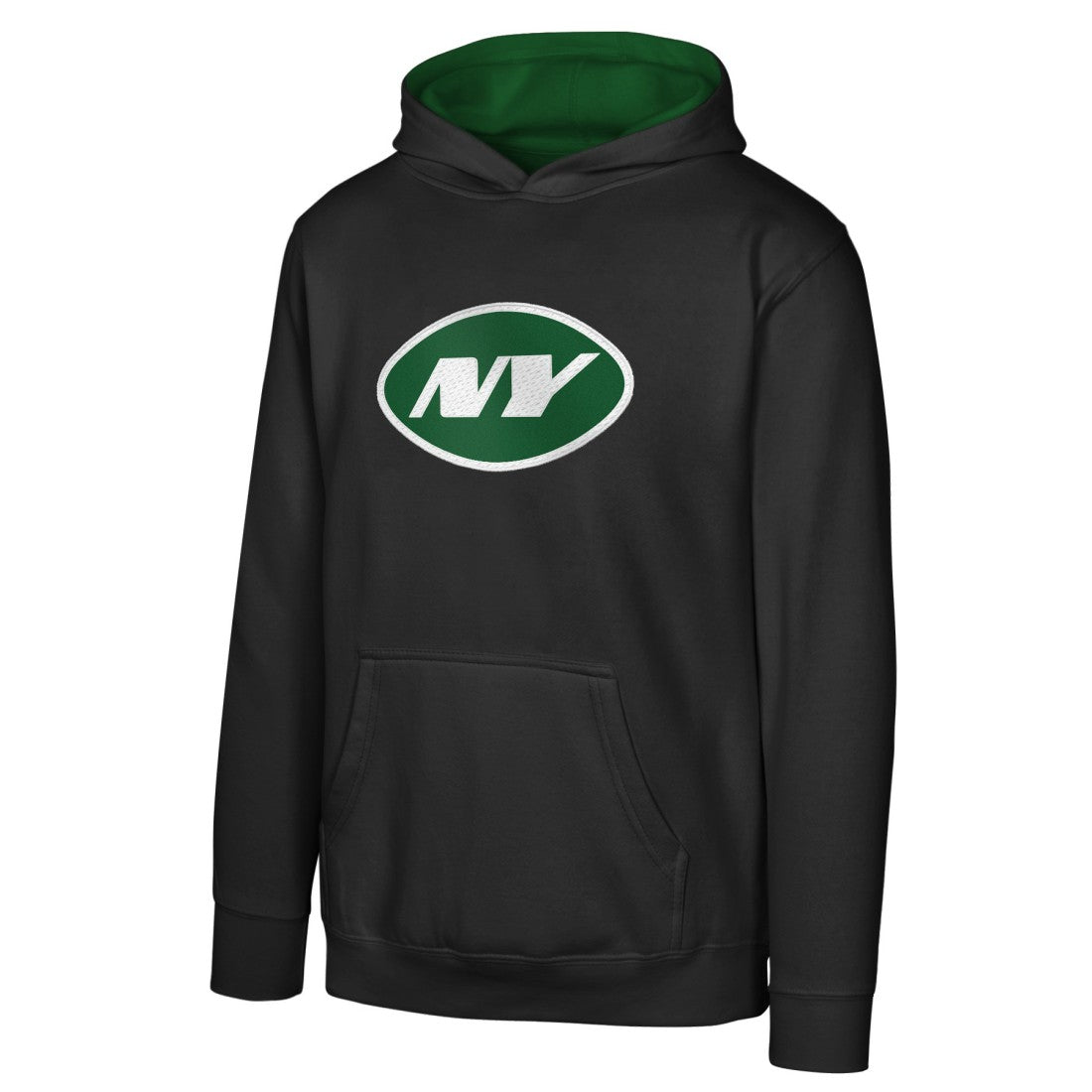 New York Jets Youth Prime Pullover Hoodie - Black sale