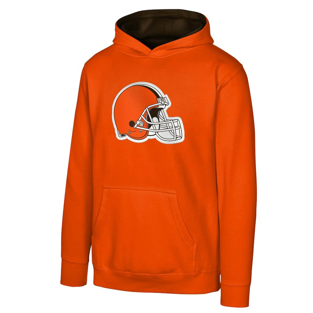Cleveland Browns Youth Prime Pullover Hoodie - Orange cheap