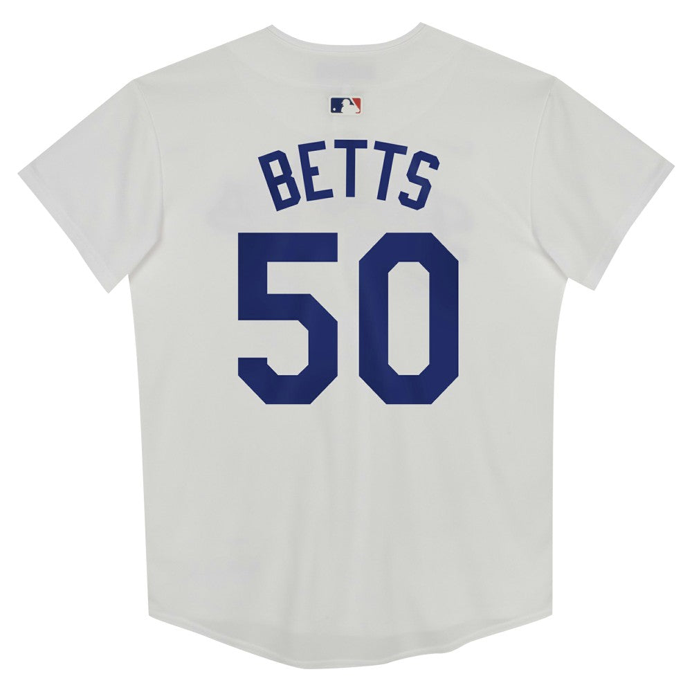 Mookie Betts Los Angeles Dodgers Preschool Home Game Jersey - White | Nike