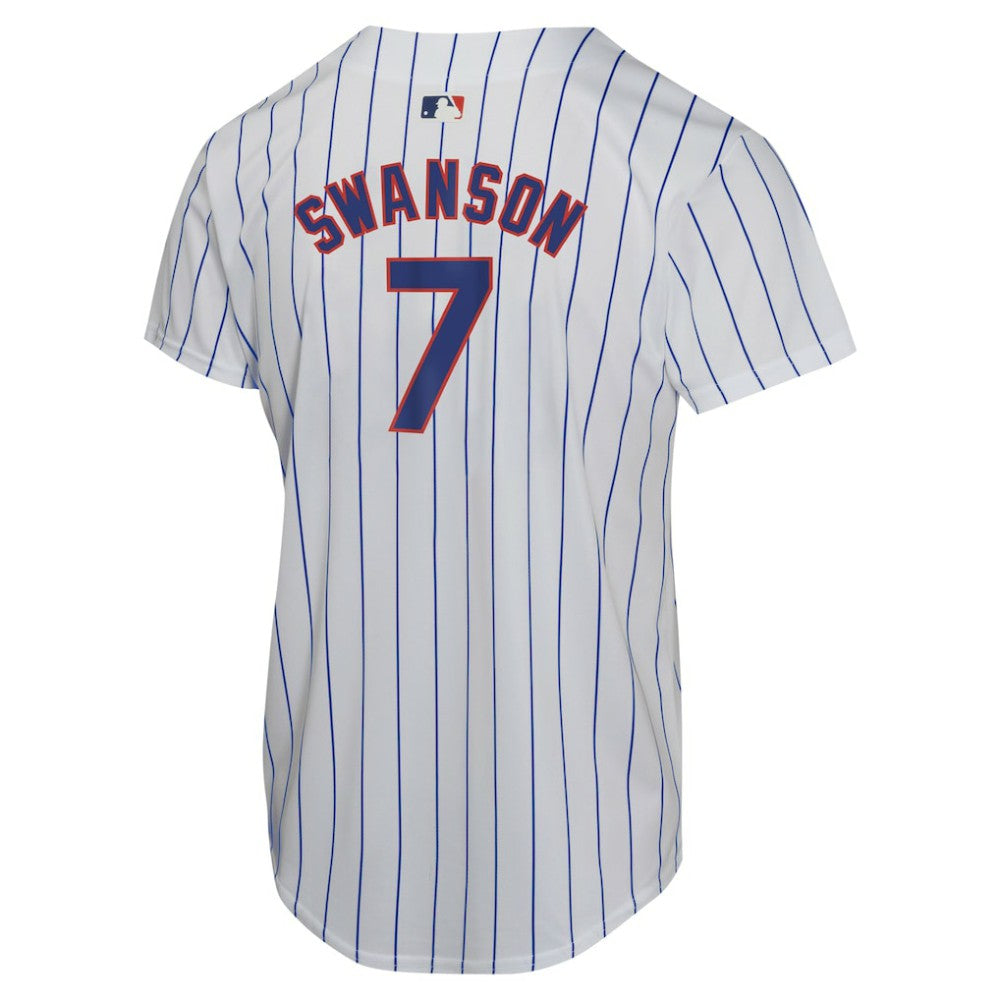 Dansby Swanson Chicago Cubs Youth Home Game Player Jersey - White | Nike