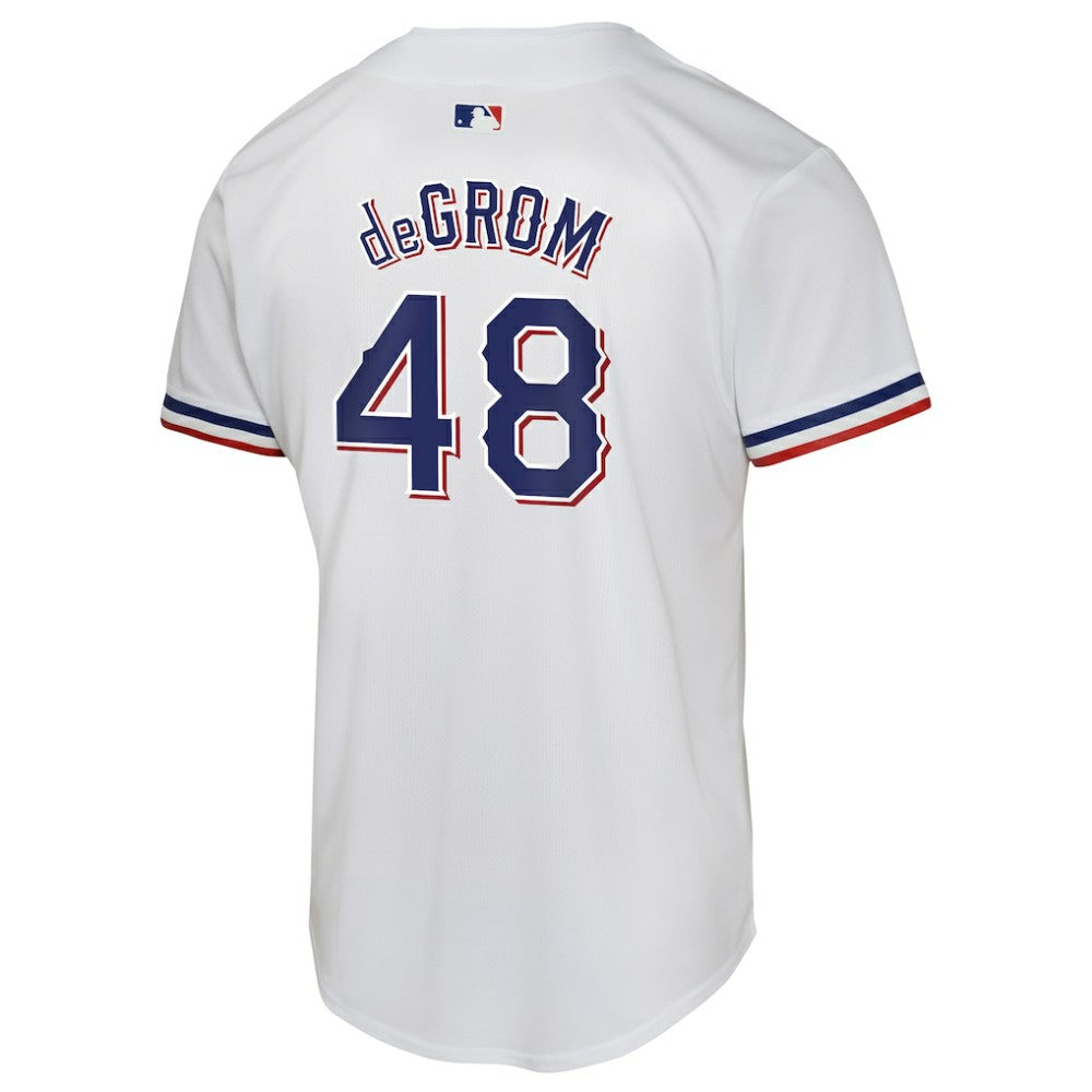 Jacob deGrom Texas Rangers Youth Home Game Player Jersey - White | Nike