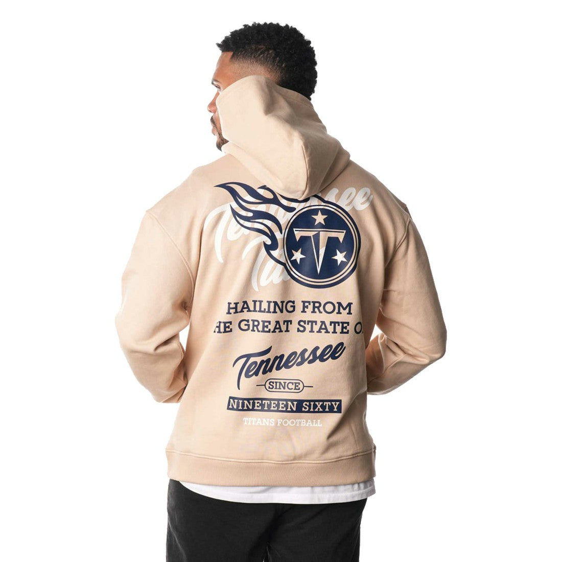 Tennessee Titans The Wild Collective Unisex Fleece Pullover Hoodie - Cream on sale