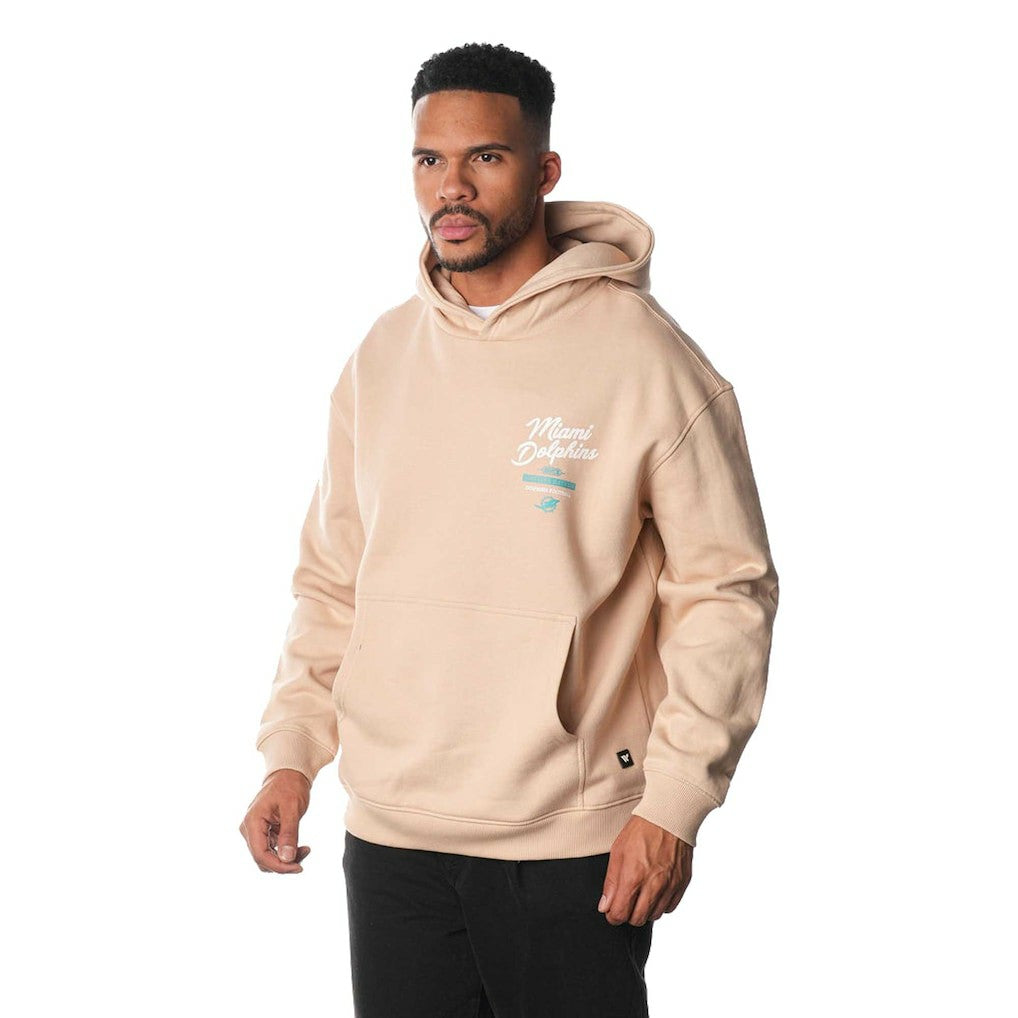 Miami Dolphins The Wild Collective Unisex Fleece Pullover Hoodie - Cream online