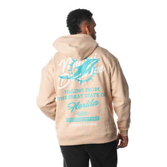 Miami Dolphins The Wild Collective Unisex Fleece Pullover Hoodie - Cream online