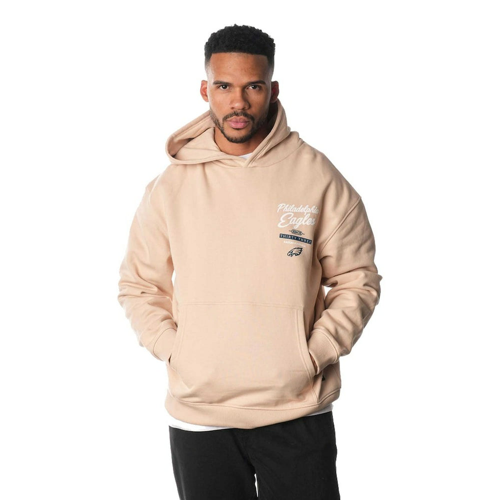 Philadelphia Eagles The Wild Collective Unisex Fleece Pullover Hoodie - Cream sale