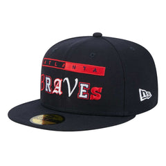 Atlanta Braves Ransom 59FIFTY Fitted Hat - Navy | New Era