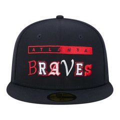 Atlanta Braves Ransom 59FIFTY Fitted Hat - Navy | New Era