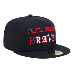 Atlanta Braves Ransom 59FIFTY Fitted Hat - Navy | New Era