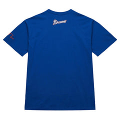 Hank Aaron Atlanta Braves Cooperstown Collection Heavyweight Premium Player Vintage Logo T-Shirt - Royal | Mitchell & Ness