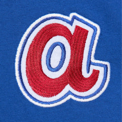 Hank Aaron Atlanta Braves Cooperstown Collection Heavyweight Premium Player Vintage Logo T-Shirt - Royal | Mitchell & Ness