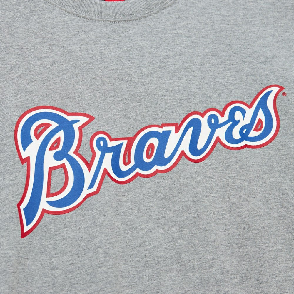 Hank Aaron Atlanta Braves Cooperstown Collection Legends T-Shirt - Heather Gray | Mitchell & Ness