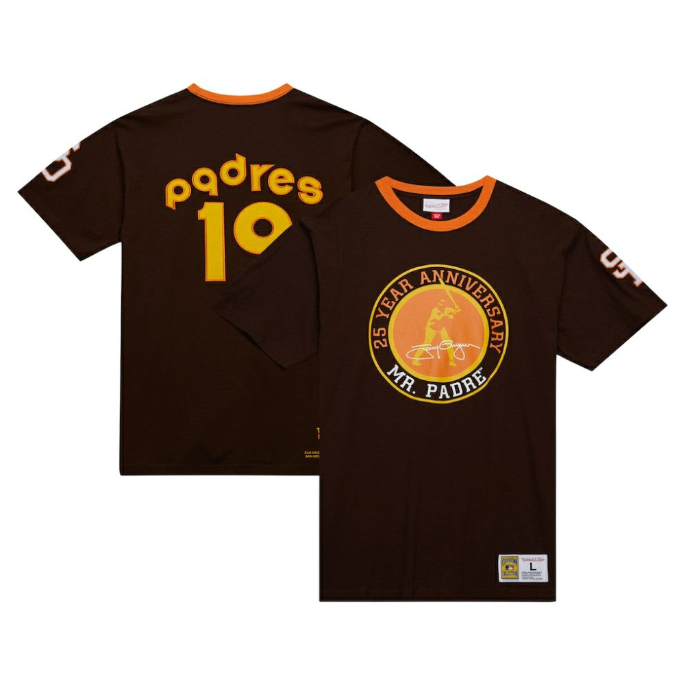 San Diego Padres Cooperstown Collection Player Legends Ringer T-Shirt - Brown | Mitchell & Ness