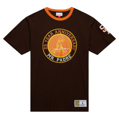 San Diego Padres Cooperstown Collection Player Legends Ringer T-Shirt - Brown | Mitchell & Ness